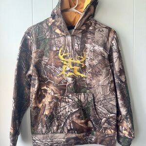 Bushmaster Camouflage Hoodie with Yellow Deer Design
